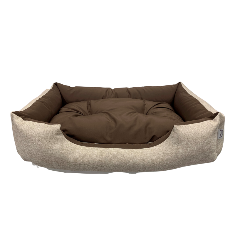 Dressage Deluxe Premium Dog Bed Large -  Cream Tweed-1